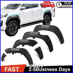 Matte Wheel Arch Kit Fender Flares For 2015-2025 Toyota Hilux MK8 MK9 Invincible