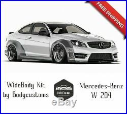 Mercedes-Benz W204 WideBody Kit 2 Doors coupe (Face lift AMG)