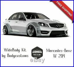 Mercedes-Benz W204 WideBody Kit 4 Doors (Face lift AMG)
