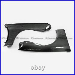 OE Style Carbon Fiber Front Fender Flares Mudguard Glossy Kit For Nissan R32 GTR