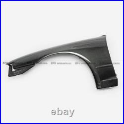 OE Style Carbon Fiber Front Fender Flares Mudguard Glossy Kit For Nissan R32 GTR