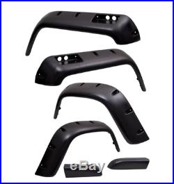 Omix All Terrain Fender Flare Kit, 6 inch, 6 Piece for 87-95 Jeep Wrangler YJ