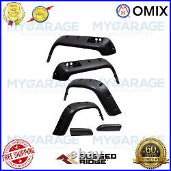 Omix For 87-95 Jeep Wrangler YJ All Terrain Fender Flare Kit, 6 inch, 6 Piece