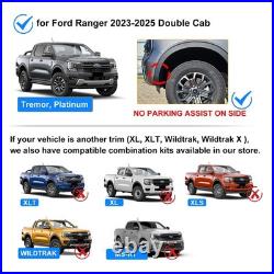 Perfect Fit Wheel Arch Kit Fender Flares For Ford Ranger 2023-on Platinum Tremor