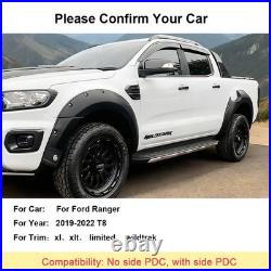 Pocket Style Wheel Arches Fender Flares Kit For Ford Ranger 2019-2022 D/Cab UK
