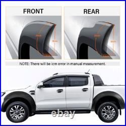 Pocket Style Wheel Arches for Ford Ranger 2016-2018 Fender Flares Wide Body Kit