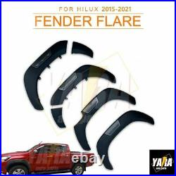 Quality FENDER FLARE Kit Black Grey 6 For Hilux Dual Cab 2015-2021 WHEEL ARCH