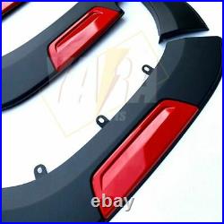 Quality FENDER FLARE Kit Black Red 6 For Hilux Dual Cab 2015-2021 WHEEL ARCH