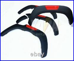Quality FENDER FLARE Kit Black Red 6 For Hilux Dual Cab 2015-2021 WHEEL ARCH