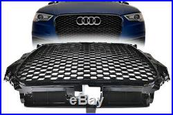 RS3 Grille Shiny Gloss Piano Black Edition Fits all A3 8V Models 2012