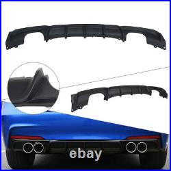 Rear Bumper Lip Diffuser Body Kit For BMW F30 325i 335i M-Sport 2012 18 Black