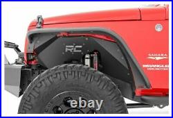 Rough Country Front Tubular Fender Flare Kit-Black for Jeep Wrangler JK 10531