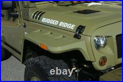 Rugged Ridge Hurricane Fender Flare Kit US Smooth 07-18 FITS JEEP Wrangler JK