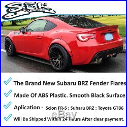 Subaru BRZ Fender Flares Set, Wide Body Kit, 4 pcs made of ABS Plastic