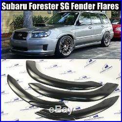 Subaru Forester Wheel Arch Protector Fender Flares Trim Kit SG PAINTABLE 6 PCS