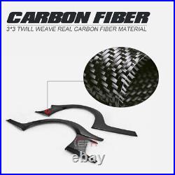 TS Style Carbon Fiber Rear Fender Flares Body Kits 4pcs For 08-17 Nissan R35 GTR