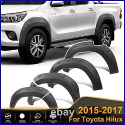 Tailored Fit Wheel Arches Fender Flares Wide Body Kit For Toyota Hilux 2015-2017