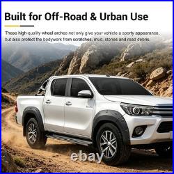 Tailored Fit Wheel Arches Fender Flares Wide Body Kit For Toyota Hilux 2015-2017