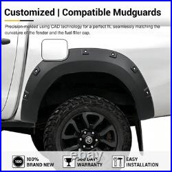 Tailored Fit Wheel Arches Fender Flares Wide Body Kit For Toyota Hilux 2015-2017