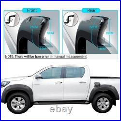 Tailored Fit Wheel Arches Fender Flares Wide Body Kit For Toyota Hilux 2015-2017