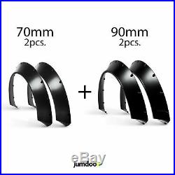 UNIVERSAL WIDE WHEEL ARCHES Fender flares CONCAVE wide body kit 4PC 70MM + 90MM