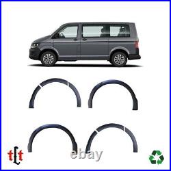 VW T6 2016 to 2019 Wheel Arch Cover Trims Fender Flares ABS Matte Body Kit