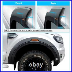 WITH PARK ASSIST Wheel Arch Fender Flares Kit for Ford Ranger 2016-2022 T7 T8