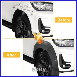 Wheel Arches Extensions Fender Flares Kit For Toyota Hilux 2021-2024 Double Cab