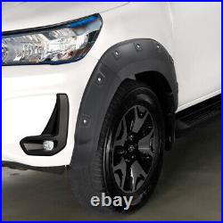 Wheel Arches Extensions Fender Flares Kit For Toyota Hilux 2021-2024 Double Cab