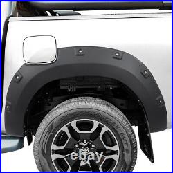 Wheel Arches Extensions Fender Flares Kit For Toyota Hilux 2021-2024 Double Cab