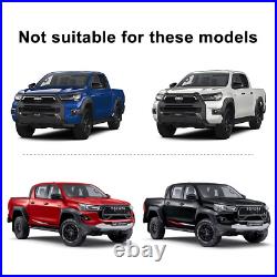 Wheel Arches Extensions Fender Flares Kit For Toyota Hilux 2021-2024 Double Cab