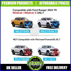 Wheel Arches Gloss black Bolt Wide Fits Ford Ranger 2023- T9 Fenders