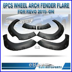Wheel Fender Flare Black Kit Fits Toyota Hilux GUN1 2015- 2018 Fenders TRD Arch