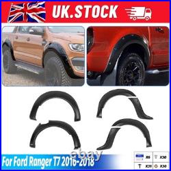 Wide Arch Kit Fender Flares Wheel Arches For Ford Ranger T7 Diesel Pickup 16-18