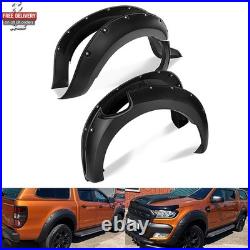 Wide Body Extended Wheel Arches Fender Flare Kit For 16-19 Ford Ranger T7 Pickup