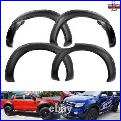 Wide Body Extended Wheel Arches Trim Fender Flare Kit For 2011-15 Ford Ranger T6