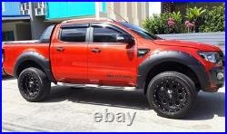 Wide Body Extended Wheel Arches Trim Fender Flare Kit For 2011-15 Ford Ranger T6