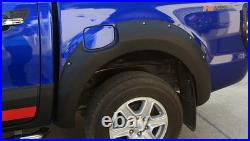 Wide Body Extended Wheel Arches Trim Fender Flare Kit For 2011-15 Ford Ranger T6