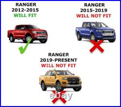 Wide Body Extended Wheel Arches Trim Fender Flare Kit For 2011-15 Ford Ranger T6