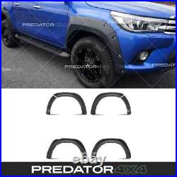 Wide Body Wheel Arches Fender Flares Kit Matte Black For Toyota Hilux Mk9 2021+