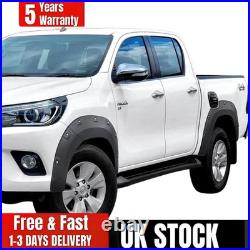 Wide Body Wheel Arches Fender Flares Kit for Toyota Hilux Revo 2015-2020 Black