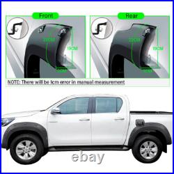 Wide Body Wheel Arches Fender Flares Kit for Toyota Hilux Revo 2015-2020 Black Wide Body Wheel Arches Fender Flares Kit for Toyota Hilux Revo 2015-2020 Black