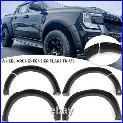 Wide Body Wheel Arches Fender Flares Riveted Style Kit For Ford Ranger T9 2023+