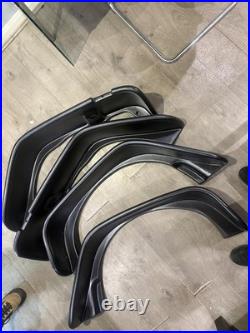 Wide Extended Flat Fender Flare Wheel Arches Kit For 07-18 Jeep Wrangler