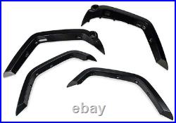 Wide Extended Rivet Wheel Arches Fender Flare Kit For 07-18 Jeep Wrangler III JK