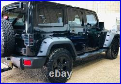 Wide Extended Rivet Wheel Arches Fender Flare Kit For 07-18 Jeep Wrangler III JK Wide Extended Rivet Wheel Arches Fender Flare Kit For 07-18 Jeep Wrangler III JK