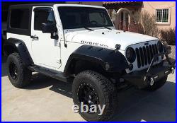 Wide Extended Rivet Wheel Arches Fender Flare Kit For 07-18 Jeep Wrangler III JK