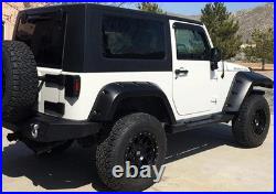 Wide Extended Rivet Wheel Arches Fender Flare Kit For 07-18 Jeep Wrangler III JK