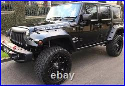 Wide Extended Rivet Wheel Arches Fender Flare Kit For 07-18 Jeep Wrangler III JK Wide Extended Rivet Wheel Arches Fender Flare Kit For 07-18 Jeep Wrangler III JK