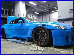 Wide Front & Rear Flares Fender Kits For Nissan GTR R35 CBA DBA LB LP Ver2 Style